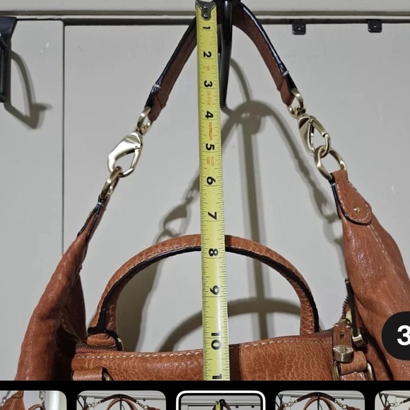 VINTAGE (LIKE NEW )ANTONIO MELANI Leather Satchel Bag, made of fine leather - Picture 16 of 17